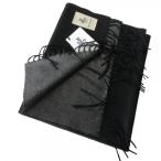 PIACENZA（ピアチェンツァ) ブラック×グレー / ダブルフェイス / シルクカシミヤ / マフラー