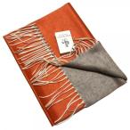 PIACENZA（ピアチェンツァ) オレンジ × ライトグレー / ダブルフェイス / シルクカシミヤ / マフラー