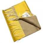 PIACENZA（ピアチェンツァ)  / イエロー × ベージュ / ダブルフェイス / シルクカシミヤ / マフラー