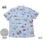 Reynspooner レインスプーナー アロハシャツ PACIFIC CATCH 魚 寿司