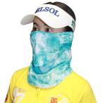タイダイ柄接触冷感クールUVカットマスク 紫外線対策 息苦しくない フェイスカバー フェイスマスク レディースゴルフウェア
