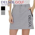 【特別価格】7754 ダンボールニットウエストストレッチロゴスカート 春夏 M/L 豊富なサイズ レディースゴルフウェア