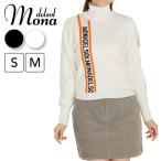 [ специальная цена ]m0018 mona delsol Logo линия вырез лодочкой вязаный защищающий от холода S M защищающий от холода осень-зима модный вязаный женский Golf одежда 