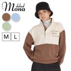 m0067 mona delsol половина кнопка обратная сторона ворсистый тянуть over защищающий от холода M/L большой размер защищающий от холода осень-зима модный женский Golf одежда 