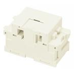 神保電器 電話用埋込モジュラジャック 6極2心用 ピュアホワイト JEC-BN-WUJ2-PW