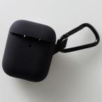 ELECOM AirPods для силиконовый чехол проводной * беспроводной зарядка обе соответствует kalabina есть черный AVA-APSCBK