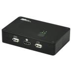 ラトックシステム パソコン切替器 USB接続モデル 4K・HDMI対応 PC2台用 REX-250UHD-4K