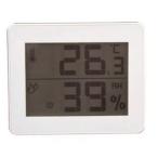 ヤザワ デジタル温湿度計 ホワイト DO01WH