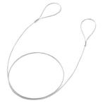 サンワサプライ セキュリティワイヤー 長さ1.0m 直径2.2mm eセキュリティ SLE-11W-1