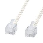  Sanwa Supply мягкость тонкий кабель (1m) белый TEL-S2-1N2