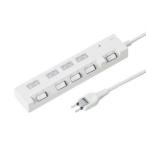 サンワサプライ 節電エコタップ 2P・4個口 電源コード長:2m ホコリ防止シャッター・雷サージガード付 TAP-S16-2