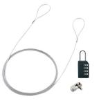  Sanwa Supply personal computer security wire lock dial pills type easy attaching and detaching type wire diameter 2.2mm SL-58