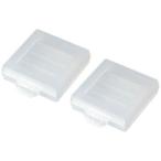  Sanwa Supply батарейка кейс одиночный 4 форма для 1 кейс 4шт.@ место хранения прозрачный 2 шт. комплект DG-BT4CLN