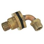 カクダイ ユニットバス貫通金具 ペアホース(ネジ)用 取付穴径30mm 厚さ12mm以下 6423B