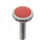 三栄水栓製作所 厨房水栓用ビス レッド PR410-R