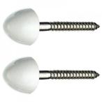 三栄水栓製作所 大便器床取付ビス トイレ用 ビス用プラグ:#14×45 適合ドリル径:8mm ホワイト R43-6-6.2X63-W