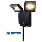 OPTEX LED сенсор свет ON/OFF модель черный 2 лампа type лампа цвет 2700K 1500lm водонепроницаемый IP45 LA-23(BL)