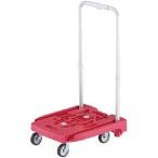 最安！トラスコ中山 小型樹脂製運搬車 アイドルキャリー weego 伸縮式折りたたみハンドルタイプ ピンク WP-2-P