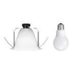  электро- материал .LED встраиваемый светильник отверстие Φ150mm белый 60W соответствует широкий распределение свет лампа цвет застежка E26 LED лампа встроенный модель DLX2605WHDNZ+LDA6LGDNZ