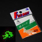 富士ベイト FUJI BAIT αビーズ アルファビーズ ハード 2S号 夜光 ホワイト系 20個 日本製 ※未使用在庫品(19e0204)※クリックポスト