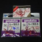 gamakatsu камбала специальный ( красный )/Owner камбала .14 номер 3 листов ( всего 3 1 шт. ) комплект * число . иметь * наличие товар (23g0403)* клик post 