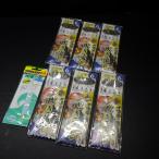 ハヤブサ等 吹き流し オキアミ専用4号 ハリス/幹糸4号 全長6m LPイカタン 3mm パール 7点セット※汚れ有在庫品(55n0904)※クリックポスト