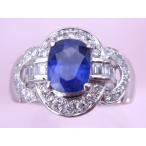 即買い Pt900 1.84ct　サファイヤ 0.45ct　ダイヤモンド リング11号 A278