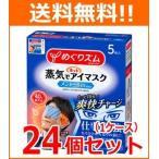 【送料無料！1ケース！24個セット！】【花王】めぐりズム 蒸気でホットアイマスク メントールin 5枚×24個　メグリズム　めぐリズム