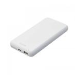 【9/1までポイント2倍】エレコム ELECOM モバイルバッテリー 10000mAh ホワイト DE-C38-10000WH〈DEC3810000-WH〉