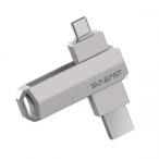 SUNEAST солнечный East установленный снаружи SSD в виде палочки 1TB USB Type C/USB-A обе соответствует платина серебряный SE-PS0001T2LO1SF(SEPS0001T2LO1SF)