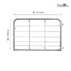 牛舎 畜舎 仕切り 扉 出入口 亜鉛メッキ 【ファームゲートFE162（幅1610×高さ995mm／※法人・牧場・農場への配送のみ）】