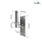 ヒンジ パーツ 金具 取付け具 DIY 【鉄杭・木柱用ヒンジ受】FAR夢 ファームエイジ