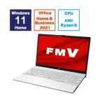 ノートパソコン 富士通 LIFEBOOK AH480/H FMVA480HW 15.6型 Ryzen 5 5500U SSD256GB メモリ16GB Office 2021搭載 Windows 11 DVD±R 量販店展示品