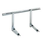 バクマ B-KZAM 6台セット(梱包入数6コ) 壁面用架台  高耐蝕溶融メッキ鋼板ZAM エアコン固定寸法W70~940 D160~342