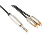  профессиональный аудио код 2 x RCA мужской -6.35mm стерео (6m)
