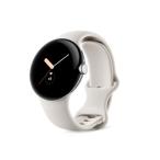 【ラッピング可】【即日配送】【新品】Google Pixel Watch スマートウォッチ Polished Silver ステンレス ケース / Chalk アクティブ バンド（Wifi）