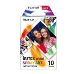 [ новый товар ]FUJIFILM Fuji пленка мгновенный цвет пленка instax mini 10 листов спрей искусство [ почтовая отправка рейс * наложенный платеж не возможно * почтовая доставка ]