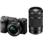 【ラッピング可】【即日発送】ソニー アルファα6400 ダブルズームレンズキット ILCE-6400Y/B （ブラック） ミラーレス一眼カメラ 　未開封新品