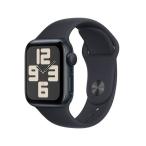 【ラッピング】【新古品】Apple Watch SE 第2世代 GPSモデル 40mmミッドナイトアルミニウムケースとミッドナイトスポーツバンド - M/L MR9Y3J/A