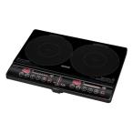 【新品】YAMAZEN 山善 2口IH調理器 鍋モード付 幅56cmタイプ YEM-W1456 ブラック