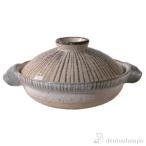 伊賀土鍋　 利休十草 中（2〜3人用） ( 長谷園 お鍋 土鍋 鍋料理 日本製 2人用 伊賀焼 結婚 出産 内祝い 引き出物 金婚式 誕生日プレゼント 還暦祝い 古希 )