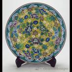 九谷焼 飾皿 吉田屋花詰 10号 皿立付 ( 木箱名入れ有料 木札名入れ有料 退職祝い 定年 置物 飾皿 スタンド 絵皿 贈り物 九谷焼 結婚 出産 内祝い 引き出物 )