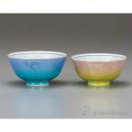 九谷焼 組飯碗 銀彩二色 ペア ( 退職