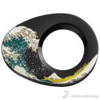 漆芸ルーペ 波（B） ( 名入れ有料 ライト付き LED 読書 携帯 人気 山中漆器 周年 創立 上 ...