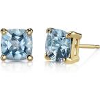 14K黄色ゴールドクッションカット...