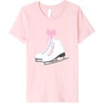Kids Girls Ice Skates with Pink Color Shoe Laces