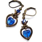 サファイアブルークォーツハートイヤ...