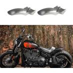 Hoprousa Motorcycle Rear Fender Steel Unpainted Short Mudguard with Lights 180mm Tires for Harley 2018-2022 Softail Street Bob Low Rider Fat Bob Sp