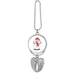 ショッピングsnowman 【並行輸入品】mas Snowman Horus Scarf Branch Silver Wing Car Pendant Decoration　