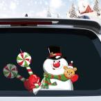 ショッピングsnowman 【並行輸入品】Iprokiu Christmas Decoration Snowman Rear Wiper Decal Waterproof Wav